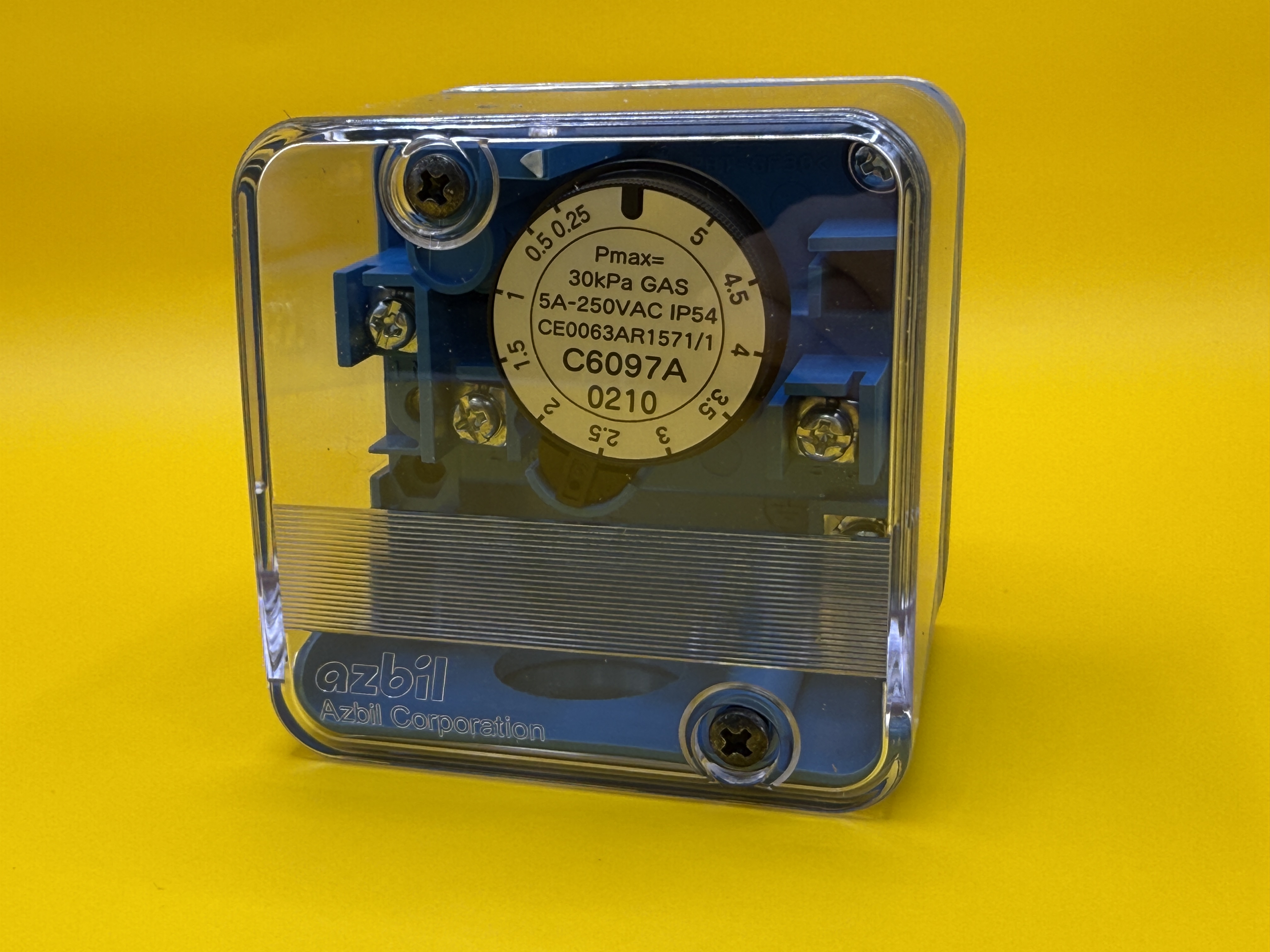 アズビル　ガス圧力スイッチ